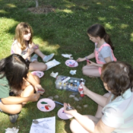 Rock painting activity